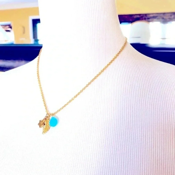 Zad Fashion Jewelry Gold Tone Mini Pendant Necklace - Picture 4 of 5